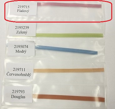 KASKO Textilní páska texband (5x0,14 mm) Barva pásky: Fialová