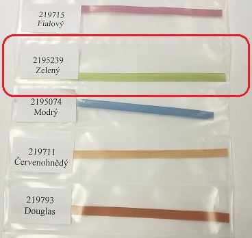 KASKO Textilní páska texband (5x0,14 mm) Barva pásky: Zelená