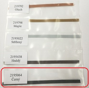 KASKO Textilní páska texband (5x0,14 mm) Barva pásky: Černá
