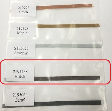 KASKO Textilní páska texband (5x0,14 mm) Barva pásky: Hnědá+W 97