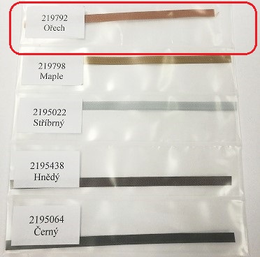KASKO Textilní páska texband (5x0,14 mm) Barva pásky: Ořech + W 92