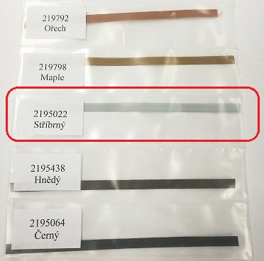 KASKO Textilní páska texband (5x0,14 mm) Barva pásky: Stříbrná