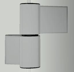 Levně Dveřní pant S60AT-2 M7011E000 62,5/20,5+42mm, EV1 Elox