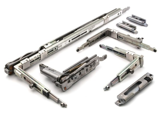 SCHUCO Otočné a sklopné základní kování Schüco kompletní AvanTec SimplySmart 400 V130 DIN vlevo 277003