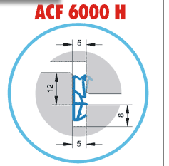 Levně Těsnění EURO oken PROFIL ACF 6000 H- barva hnědá