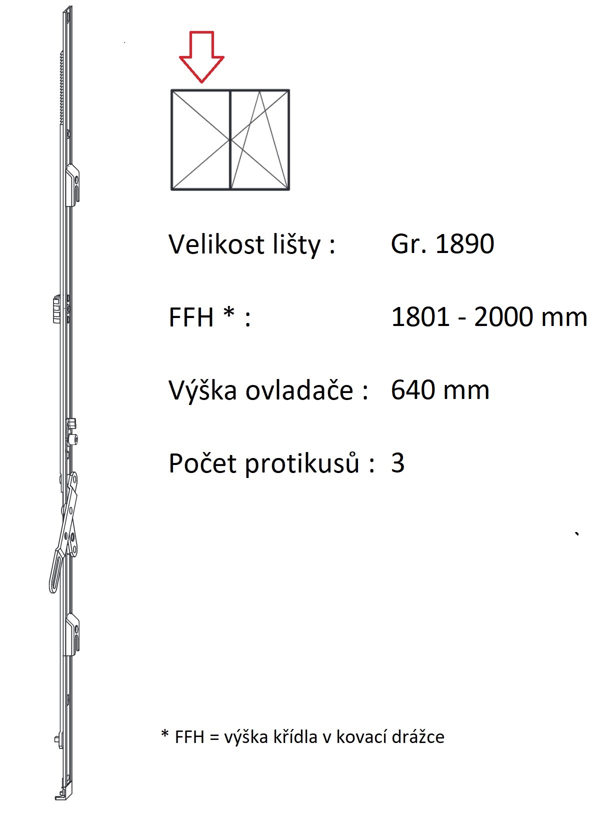 Levně ROTO NX - Štulpový převod konstantní Velikost: Gr. 1890, FFH 1801-2000