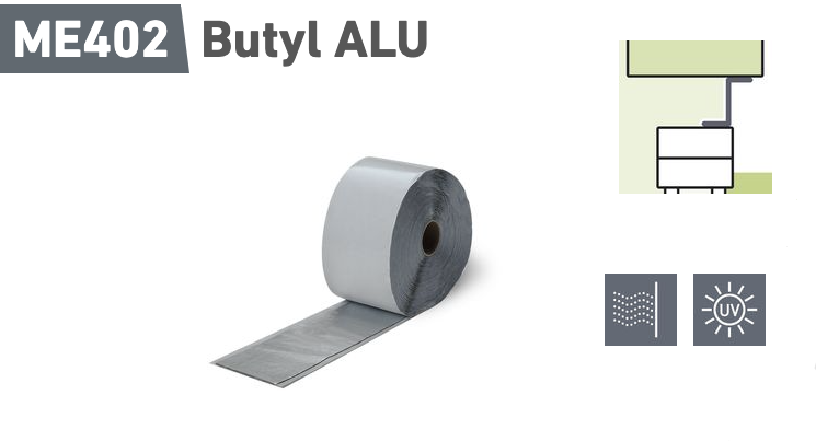 Levně ME402 Illbruck butyl ALU 75x1,2 mm