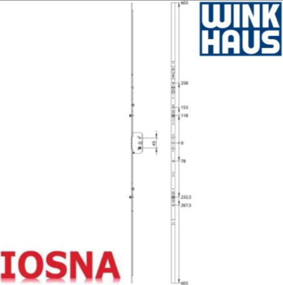 WINKHAUS GAM.1400-2.D35 Převodová lišta