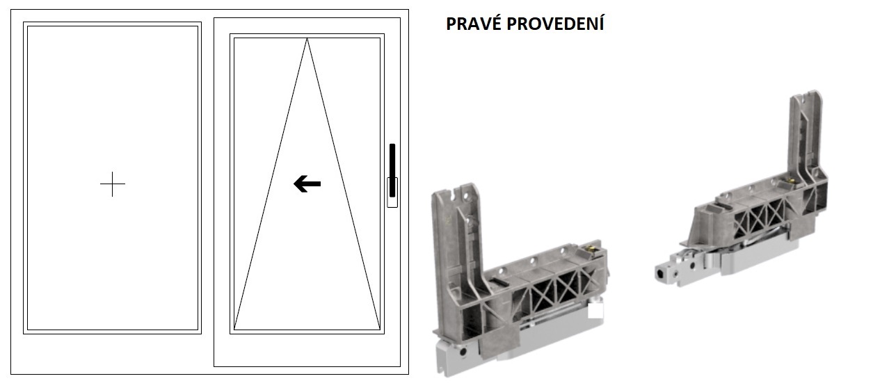 Levně G-U vozíky pro posuvné dveře 966/200 Provedení: Pravé