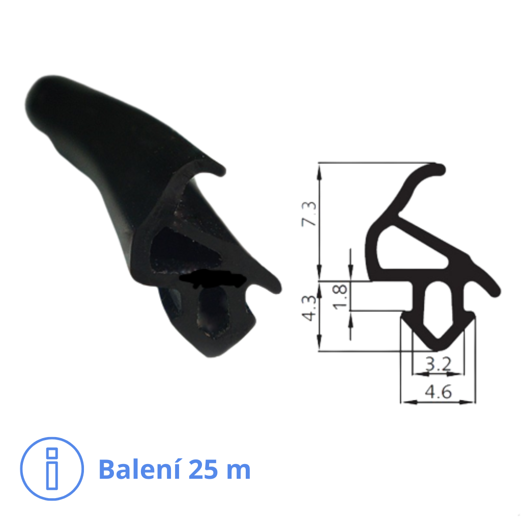 Těsnění pro profil Aluplast TS1559 - balení 25 m