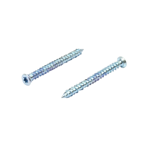 Kotevní turbo šroub, plochá hlava, drážka torx 30, rozměr 7,5 x 152, zinek bílý