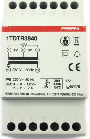 G-U Bezpečnostní trafo 12V/2A k zámku S.A. s el.pohonem GU 9-39681-00-0-0