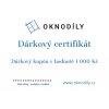 Darkovy certifikat 1000