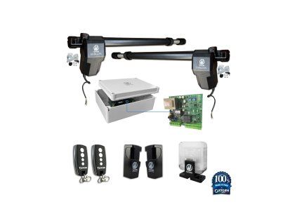 swing gate two wings full kit sargon m 230v 3remote key selector