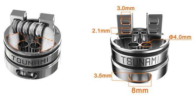 GeekVape Tsunami 24 RDA Glass Window - Velocity základna