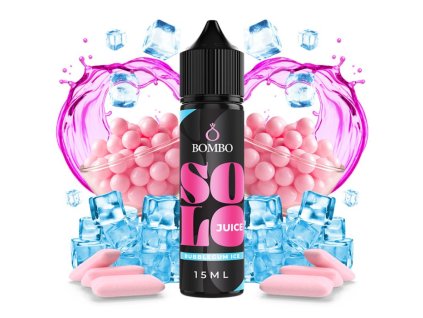 Příchuť Bombo Solo Juice S&V 15ml Bubblegum Ice (Sladká žvýkačka na ledu)