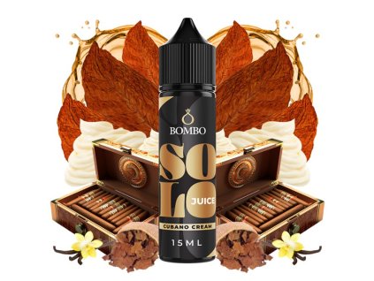 Příchuť Bombo Solo Juice S&V 15ml Cubano Cream (Doutníkový tabák s krémem)