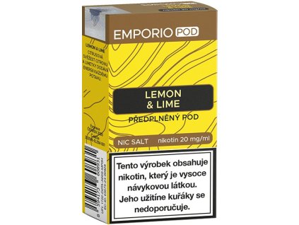 emporio pod cartridge lemon lime 20mg 1pack