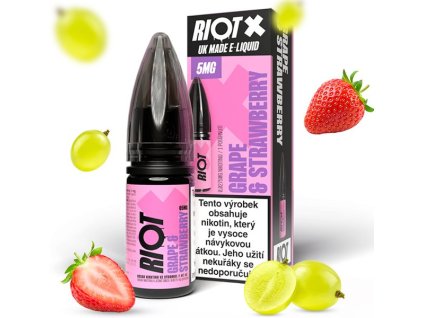 liquid riot x salt grape strawberry hroznove vino a jahoda 10ml 20mg