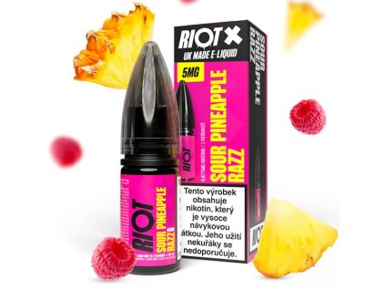 liquid riot x salt sour pineapple razz ananas a nakysla malina 10ml 20mg