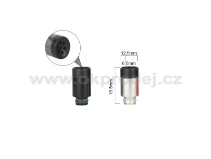 2105 derovany 510 naustek s filtrem cerna