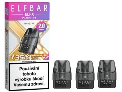 elf bar elfx cartridge v20 08ohm 2ml 3pack