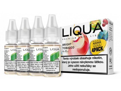 Bright tobacco 4x10ml  (čistá tabáková příchuť) - Liquid LIQUA Elements 4Pack - 6 mg