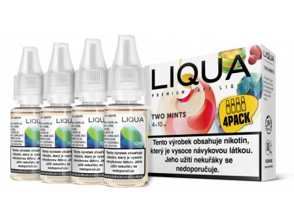 Two mints 4x10ml  (Chuť máty a mentolu) - Liquid LIQUA Elements 4Pack - 3 mg