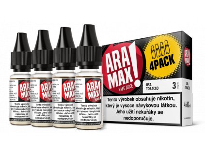Liquid ARAMAX 4Pack USA Tobacco 4x10ml - 3 mg