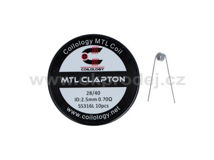 3332 coilology predmotane spiralky mtl clapton ss316l 0 7ohm