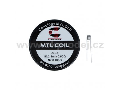 Coilology předmotané spirálky MTL Round Coil Ni80 - 0.6ohm