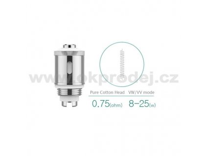 Žhavící hlava pro Eleaf GS-Air 2 s vatou - 0,75 ohm