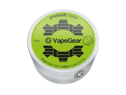 3992 vapegear predmotane spiralky single coil ss316 0 3ohm