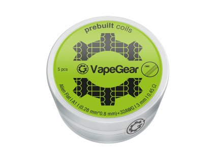 VapeGear předmotané spirálky - Alien Flat - A1, 0.45ohm