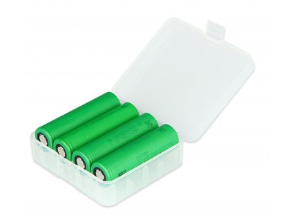 Plastové ochranné pouzdro pro 4 baterie 18650
