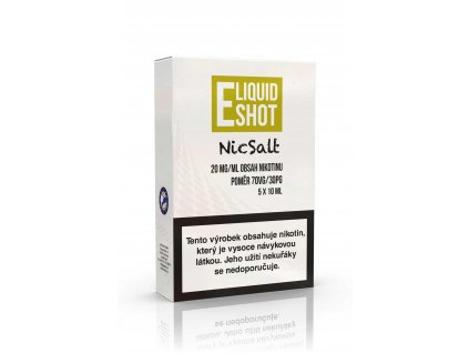 5 pack E-Liquid Shot Booster NicSalt 30PG/70VG 5 x 10 ml 20 mg