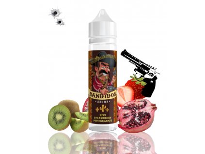 Příchuť Bandidos - Kiwi Strawberry Pomegranate (Shake & Vape), 10 ml