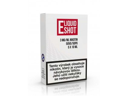 5 pack E-Liquid Shot Booster 50PG/50VG 5 x 10 ml 3 mg