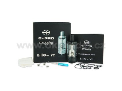 740 ehpro billow v2 rta tank clearomizer 5ml cerna 1 ks