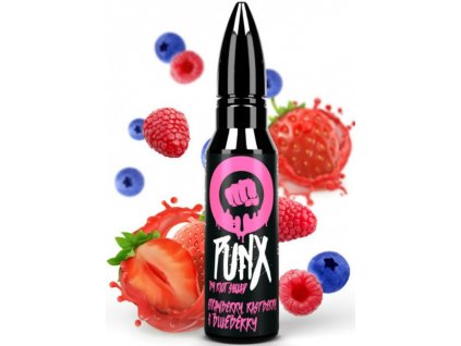 Příchuť Riot Squad PUNX Shake and Vape 20ml Strawberry, Blueberry & Raspberry