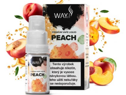 liquid way to vape peach 10ml 3mg