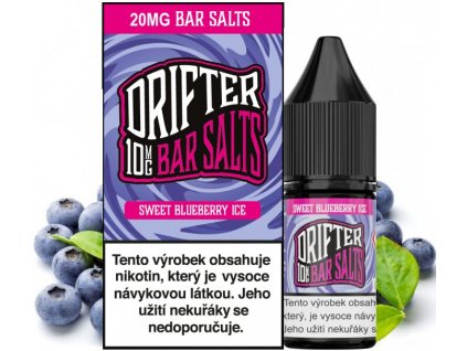 liquid drifter bar salts sweet blueberry ice 10ml 20mg