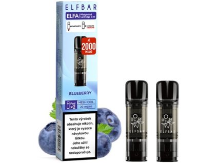 elf bar elfa pods cartridge 2pack blueberry 20mg