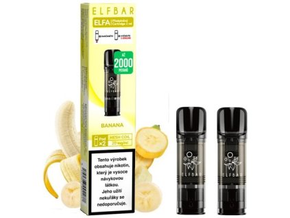 elf bar elfa pods cartridge 2pack banana 20mg