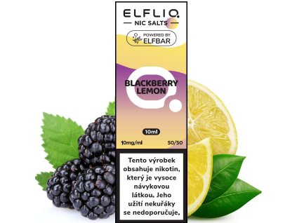 liquid elfliq nic salt blackberry lemon 10ml 10mg 3