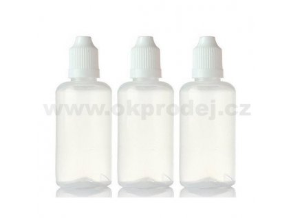 Prázdná lahvička na e-liquid 30ml, plast, Transparentní 1ks