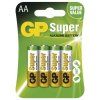 Alkalická baterie GP Super AA (LR6) 4 ks