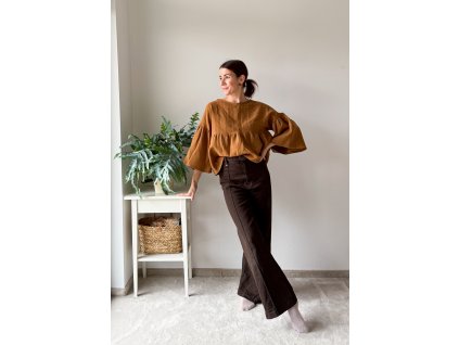 Bavlněný top OIVA sahara