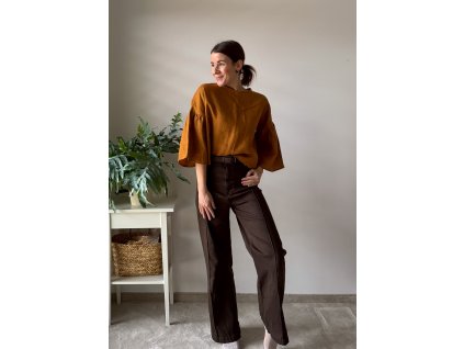 Top Elowen Cinnamon linen