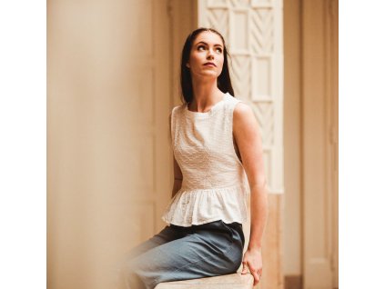 Top ElkeDotts bílý